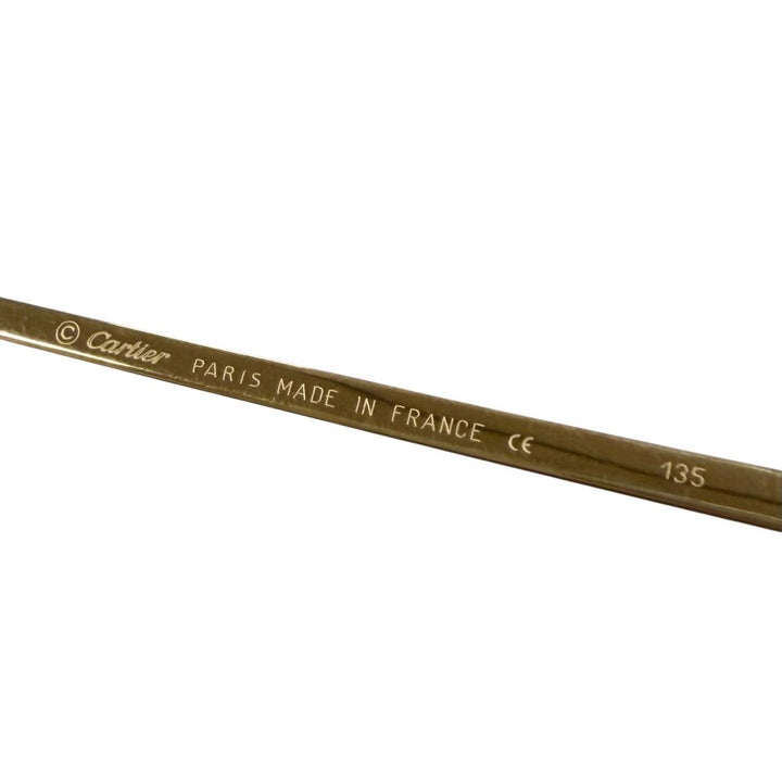 Great Cartier Glasses 2C decor Two Point Rimless gold mens