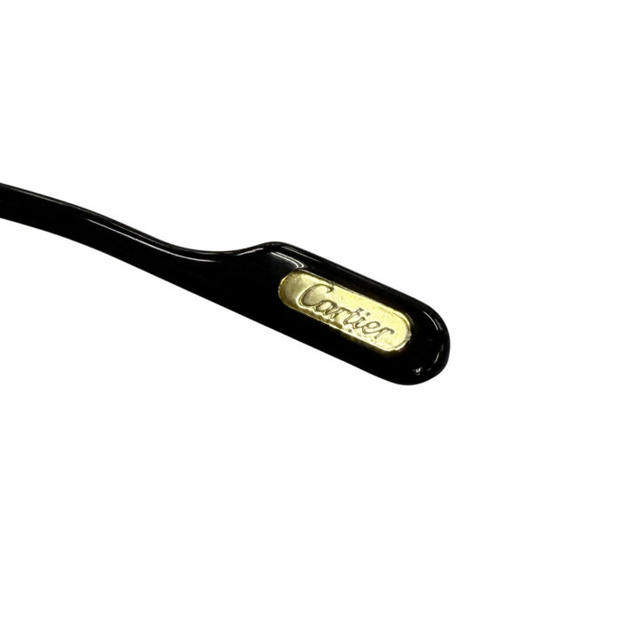 Great Cartier Glasses C de Cartier 2C Decor Two Point Rimless Silver mens