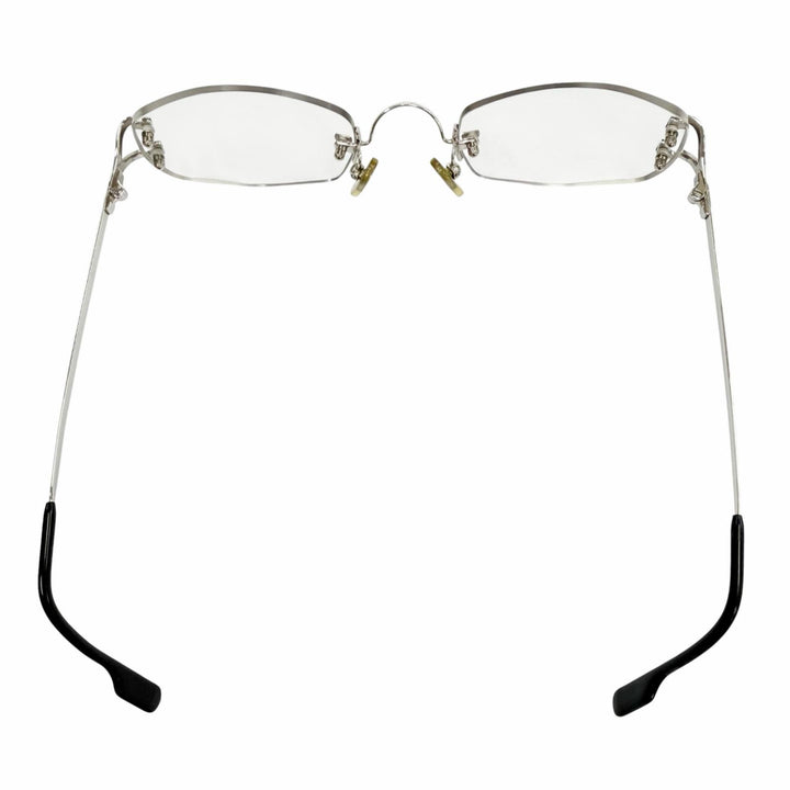 Great Cartier Glasses C de Cartier 2C Decor Two Point Rimless Silver mens