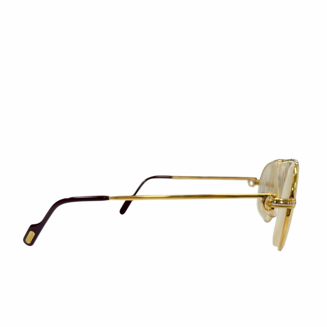 Very Good Cartier Glasses Trinity Two Bridges gold mens