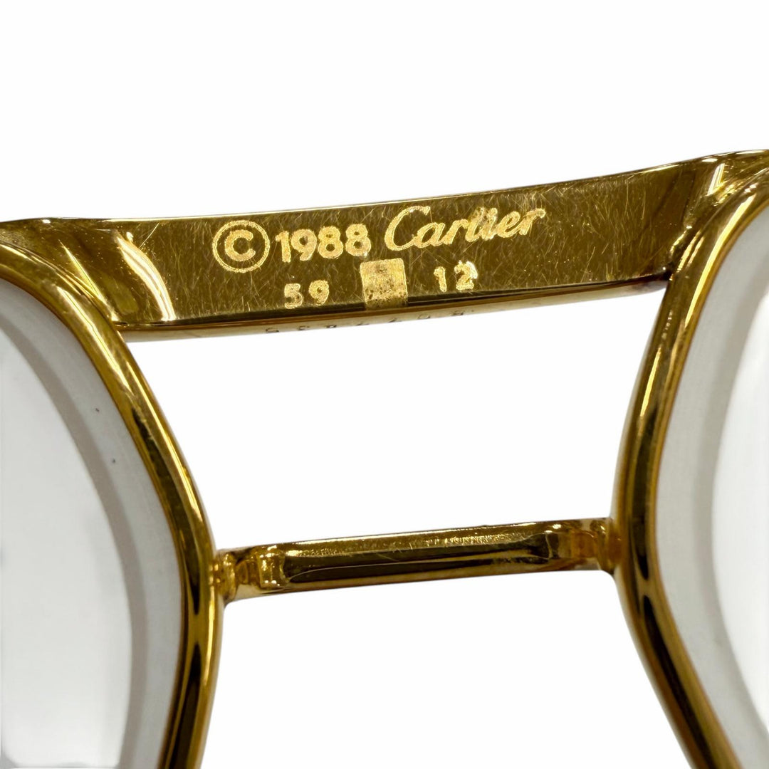 Very Good Cartier Glasses Trinity Two Bridges gold mens