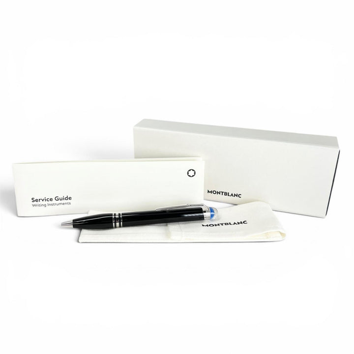Excellent MONTBLANC Ballpoint pen Starwalker White Star Twist Type black