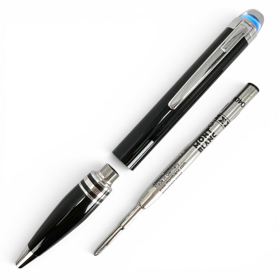 Excellent MONTBLANC Ballpoint pen Starwalker White Star Twist Type black