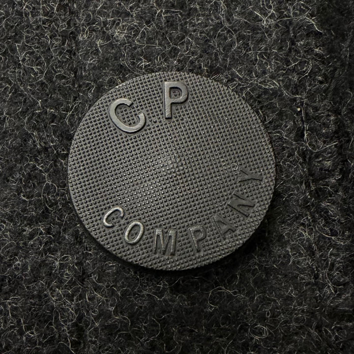 Great C.P.Company Jacket logo button shirt charcoal wool mens 3 29181A28