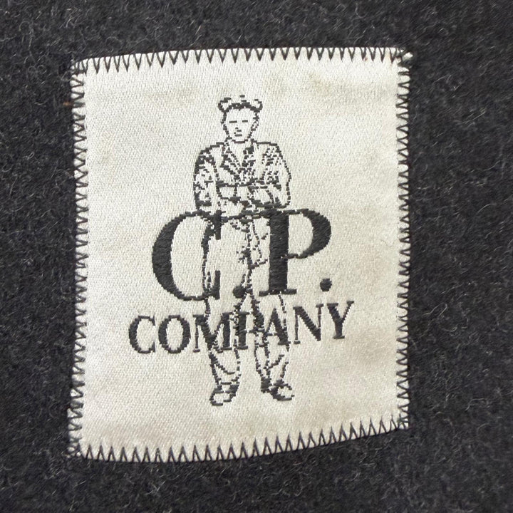 Great C.P.Company Jacket logo button shirt charcoal wool mens 3 29181A28