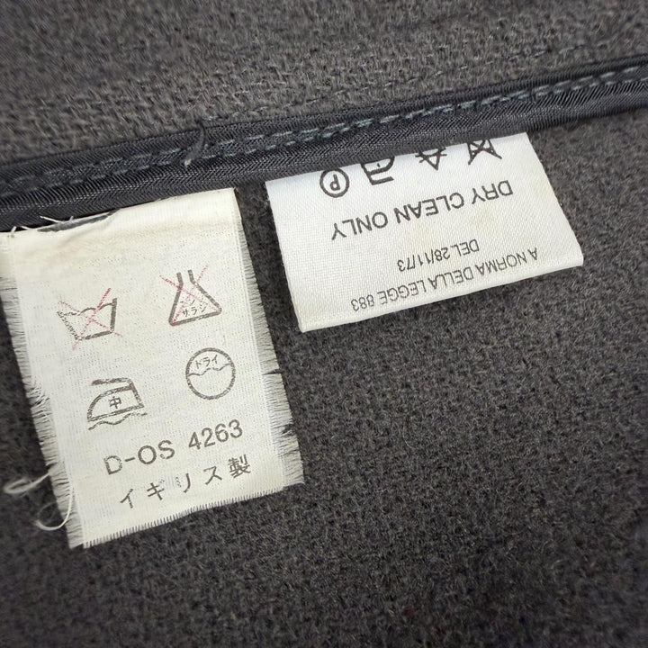 Very Good INVERTERE Duffel coat Old tag 90s toggle button Dark gray wool mens 38