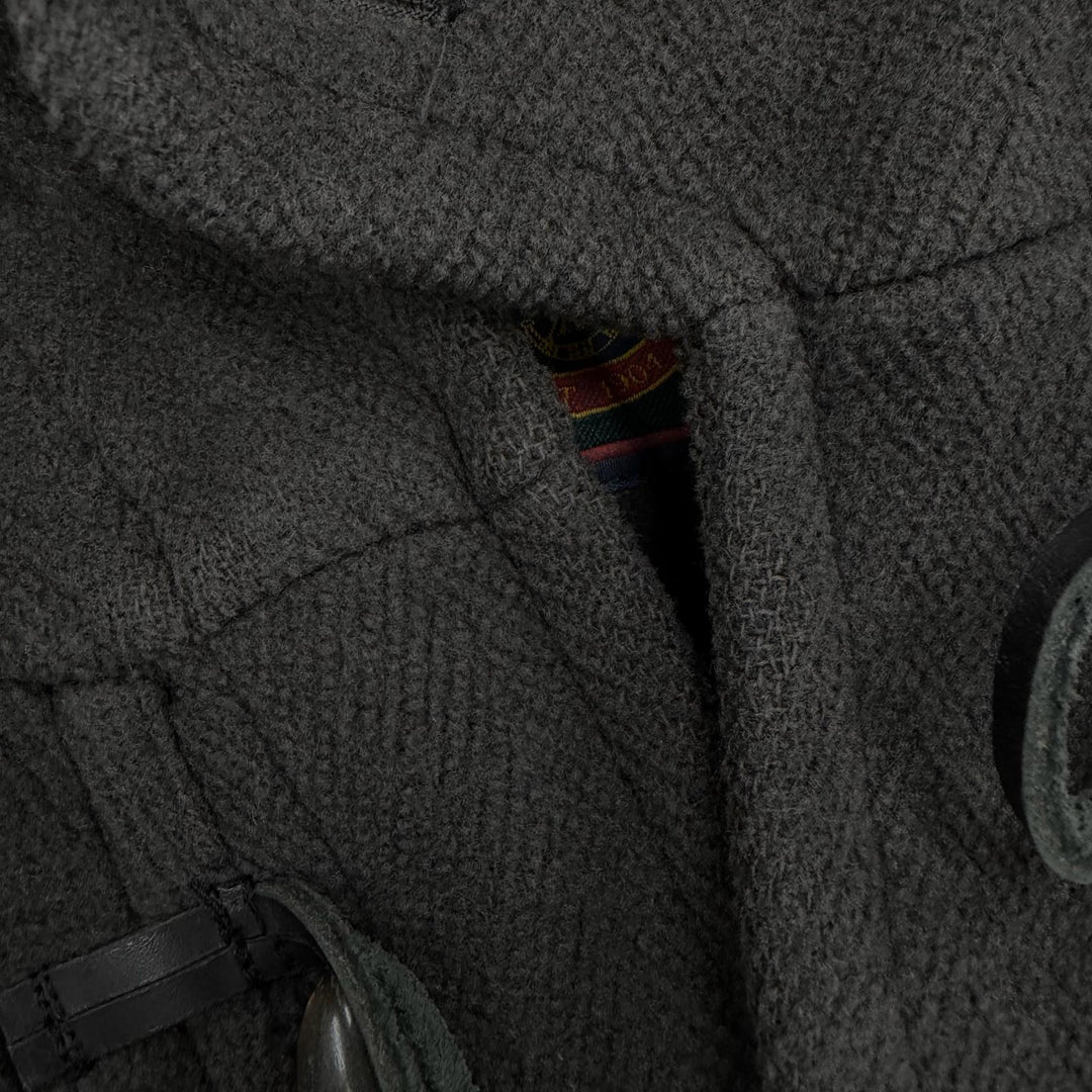 Very Good INVERTERE Duffel coat Old tag 90s toggle button Dark gray wool mens 38