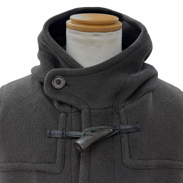 Very Good INVERTERE Duffel coat Old tag 90s toggle button Dark gray wool mens 38
