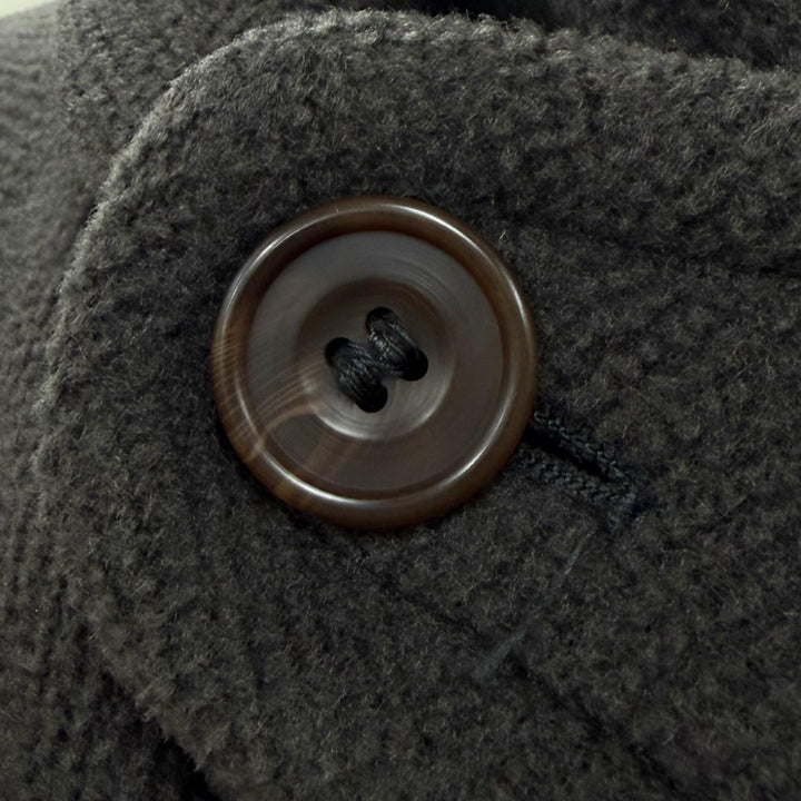 Very Good INVERTERE Duffel coat Old tag 90s toggle button Dark gray wool mens 38
