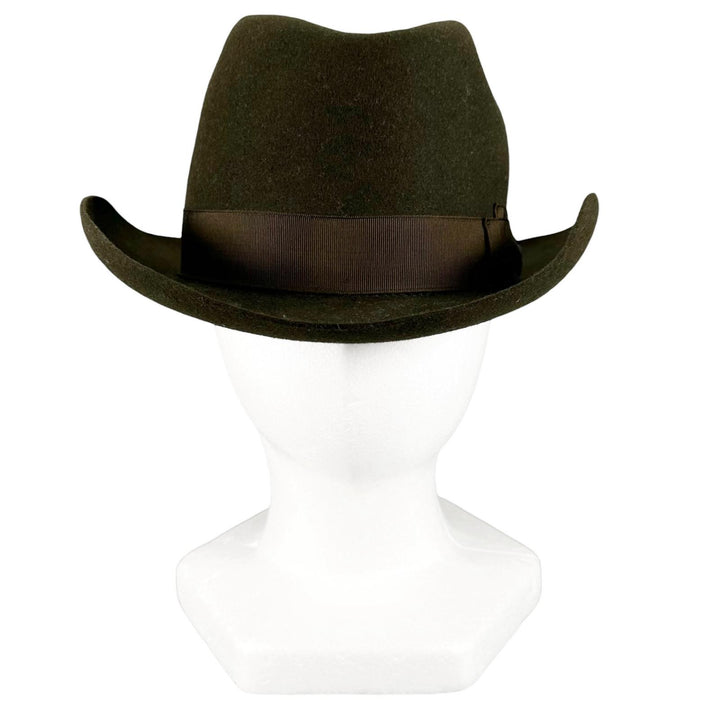Great Borsalino hat Alessandria Fedora hat (felt) khaki Rabbit felt mens IT 58