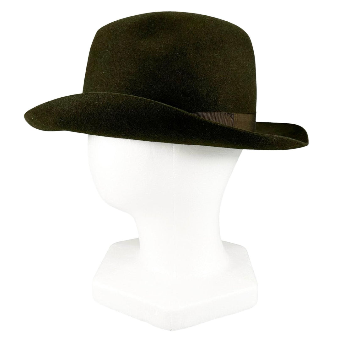 Great Borsalino hat Alessandria Fedora hat (felt) khaki Rabbit felt mens IT 58