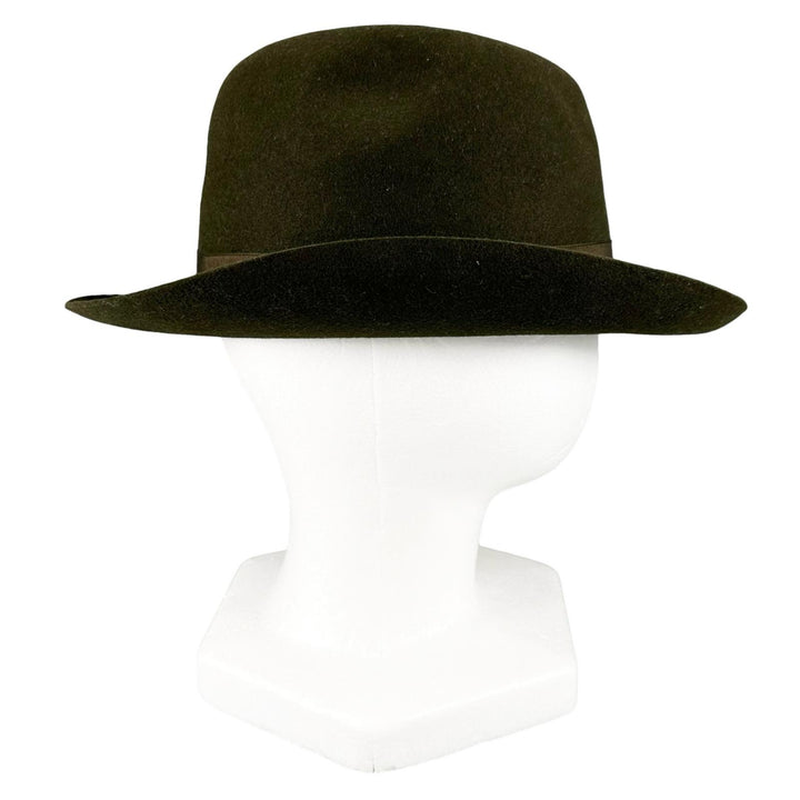 Great Borsalino hat Alessandria Fedora hat (felt) khaki Rabbit felt mens IT 58