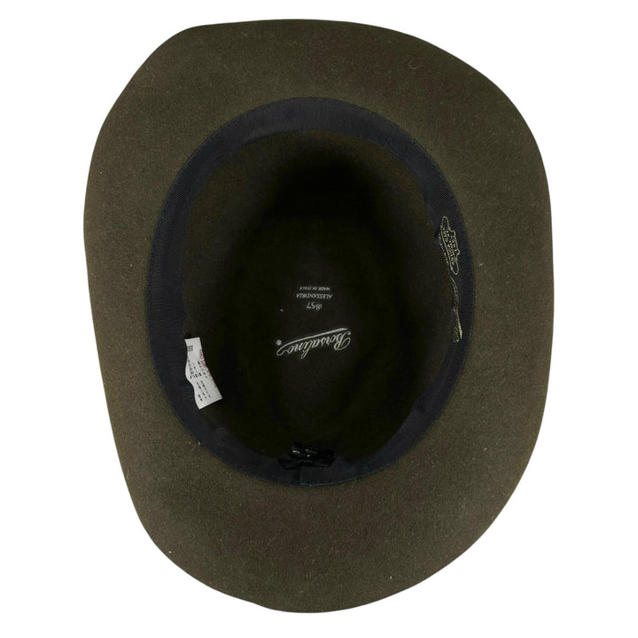 Great Borsalino hat Alessandria Fedora hat (felt) khaki Rabbit felt mens IT 58