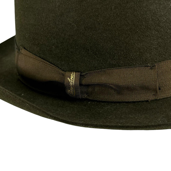 Great Borsalino hat Alessandria Fedora hat (felt) khaki Rabbit felt mens IT 58