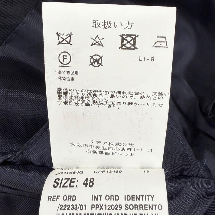 Excellent Gabriele Pasini suit Single Three-piece Navy mens 48