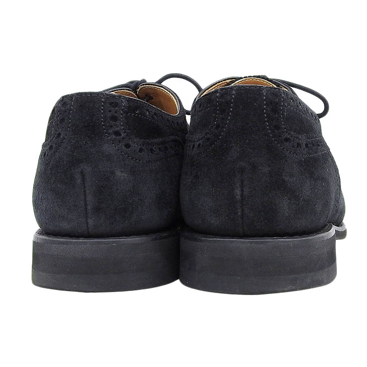 Excellent Berwick 1707 Goodyear welt semi-brogue Suede leather 8 3009