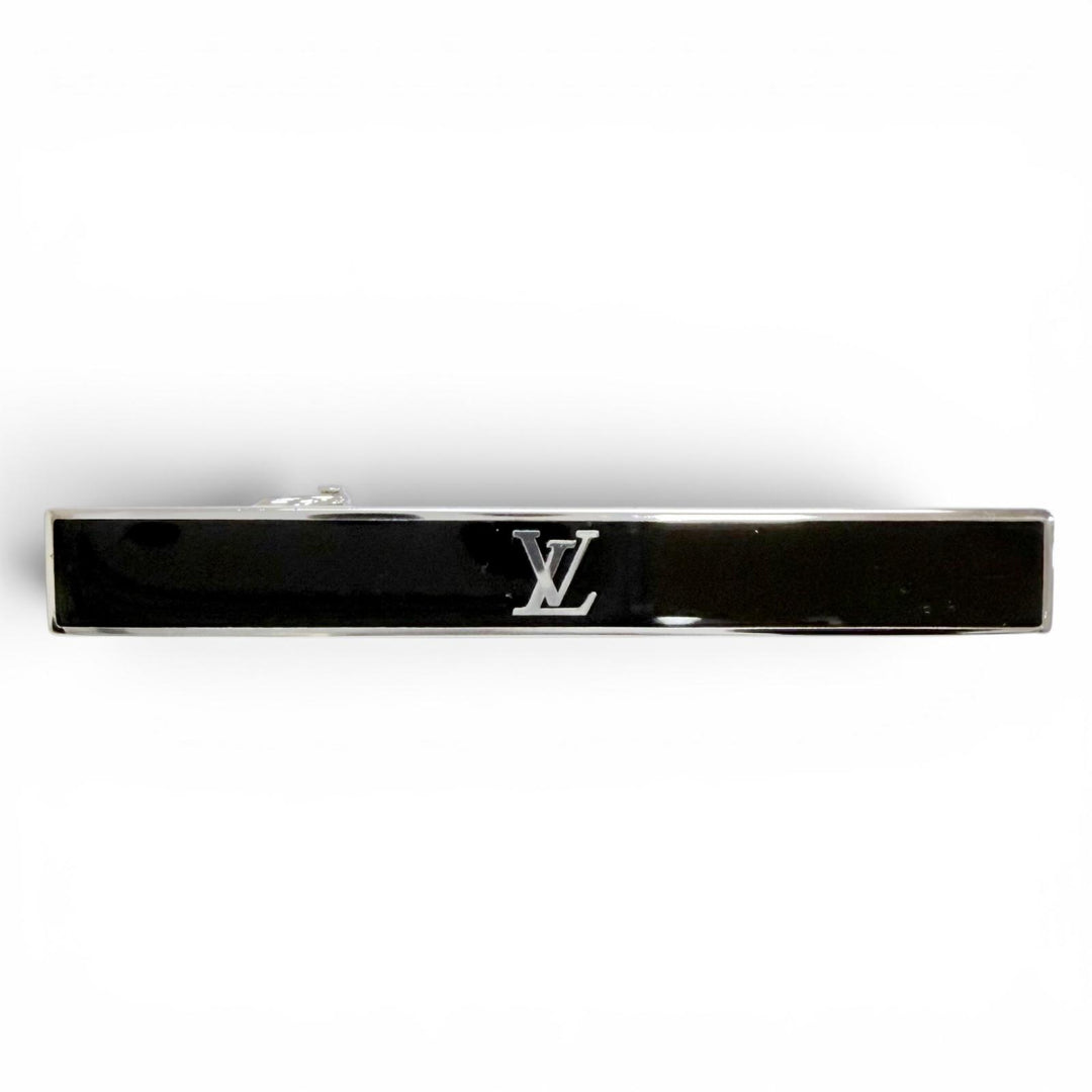 Excellent LOUIS VUITTON LV AWARD Tie bar tie pin black mens M00913