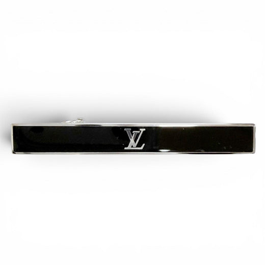 Excellent LOUIS VUITTON LV AWARD Tie bar tie pin black mens M00913