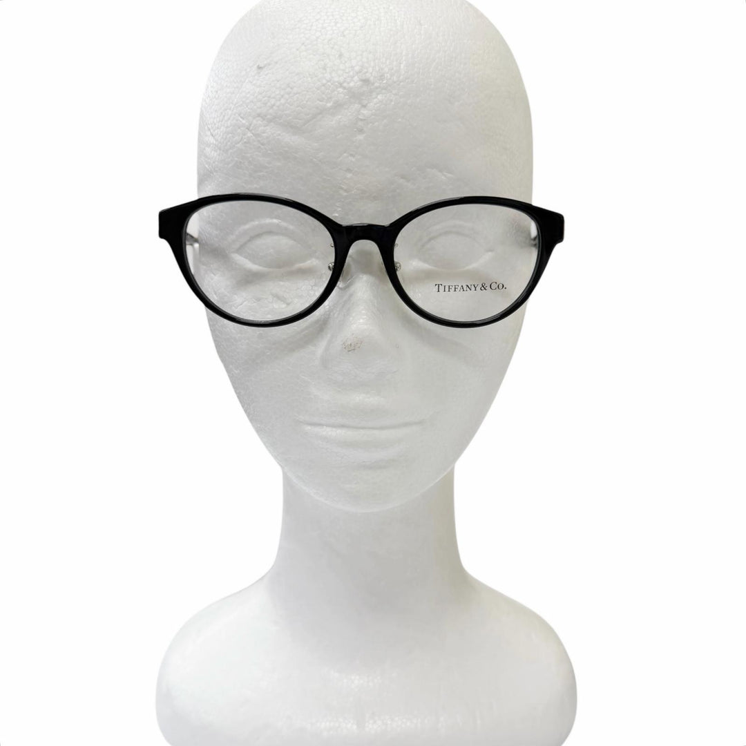 Excellent TIFFANY&Co. Glasses T logo temples black mens TF2236-D