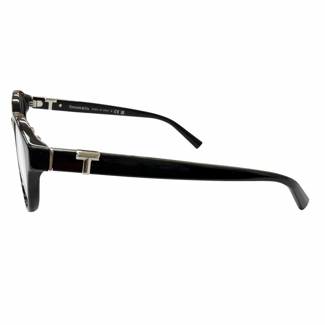 Excellent TIFFANY&Co. Glasses T logo temples black mens TF2236-D