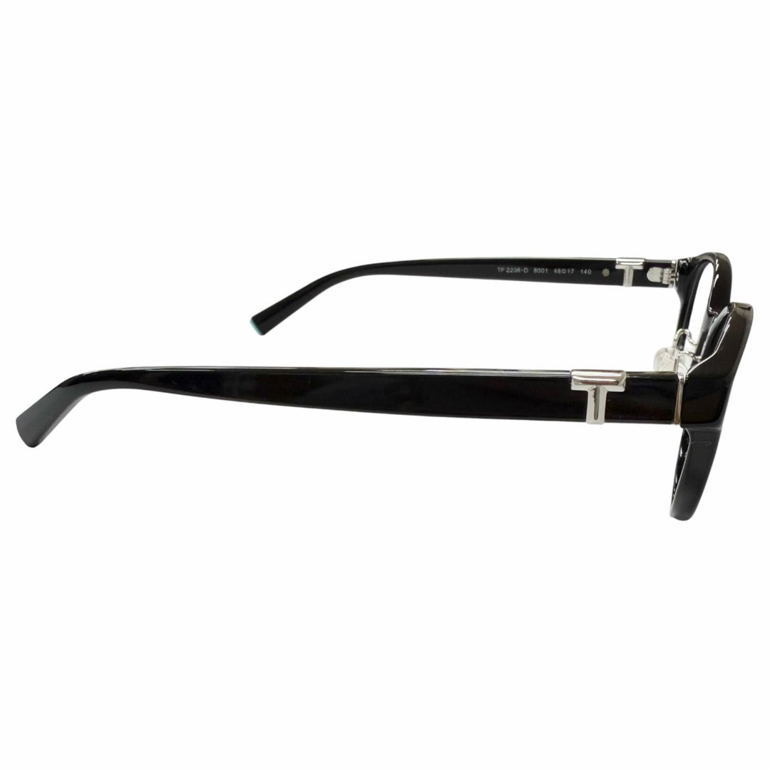 Excellent TIFFANY&Co. Glasses T logo temples black mens TF2236-D