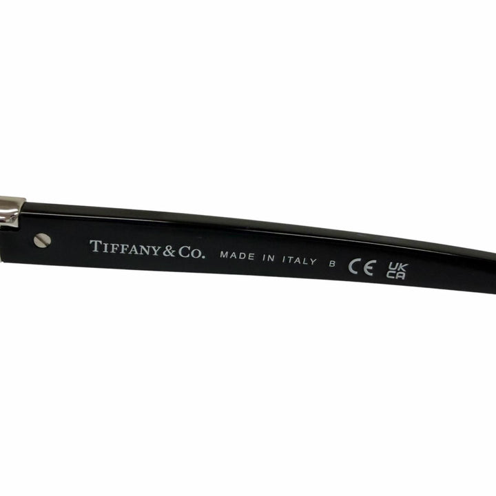 Excellent TIFFANY&Co. Glasses T logo temples black mens TF2236-D