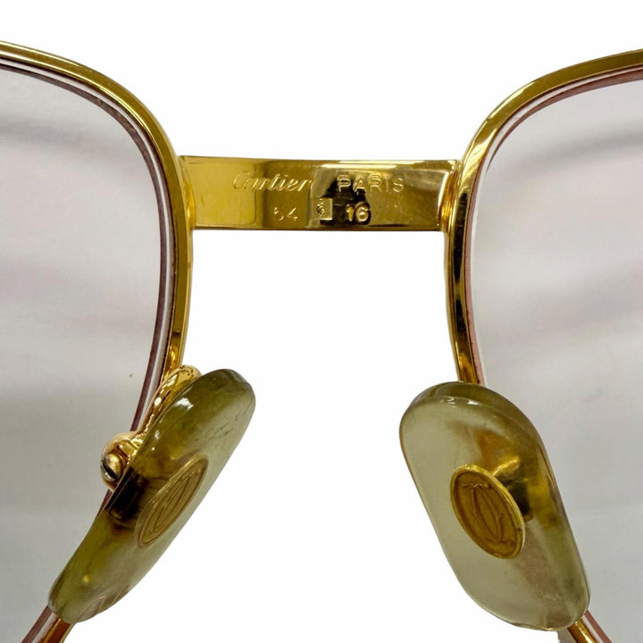 Very Good Cartier Glasses Trinity Gradient Lenses gold