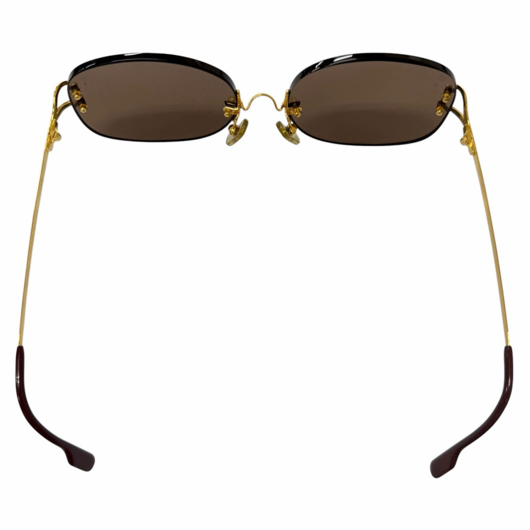 Great Cartier sunglasses 2C decor Rimless Two-Point gold mens