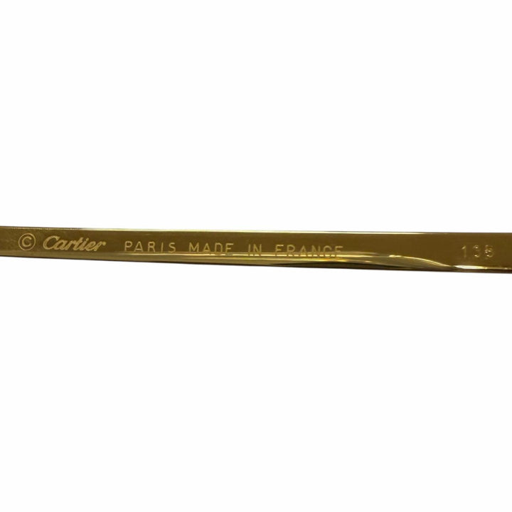 Great Cartier sunglasses 2C decor Rimless Two-Point gold mens
