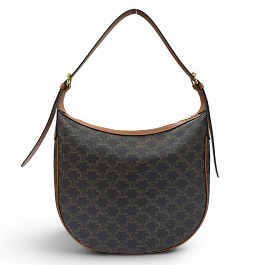 Great CELINE Handbag Medium Eloise Shoulder Bag Brown Triomphe canvas Women