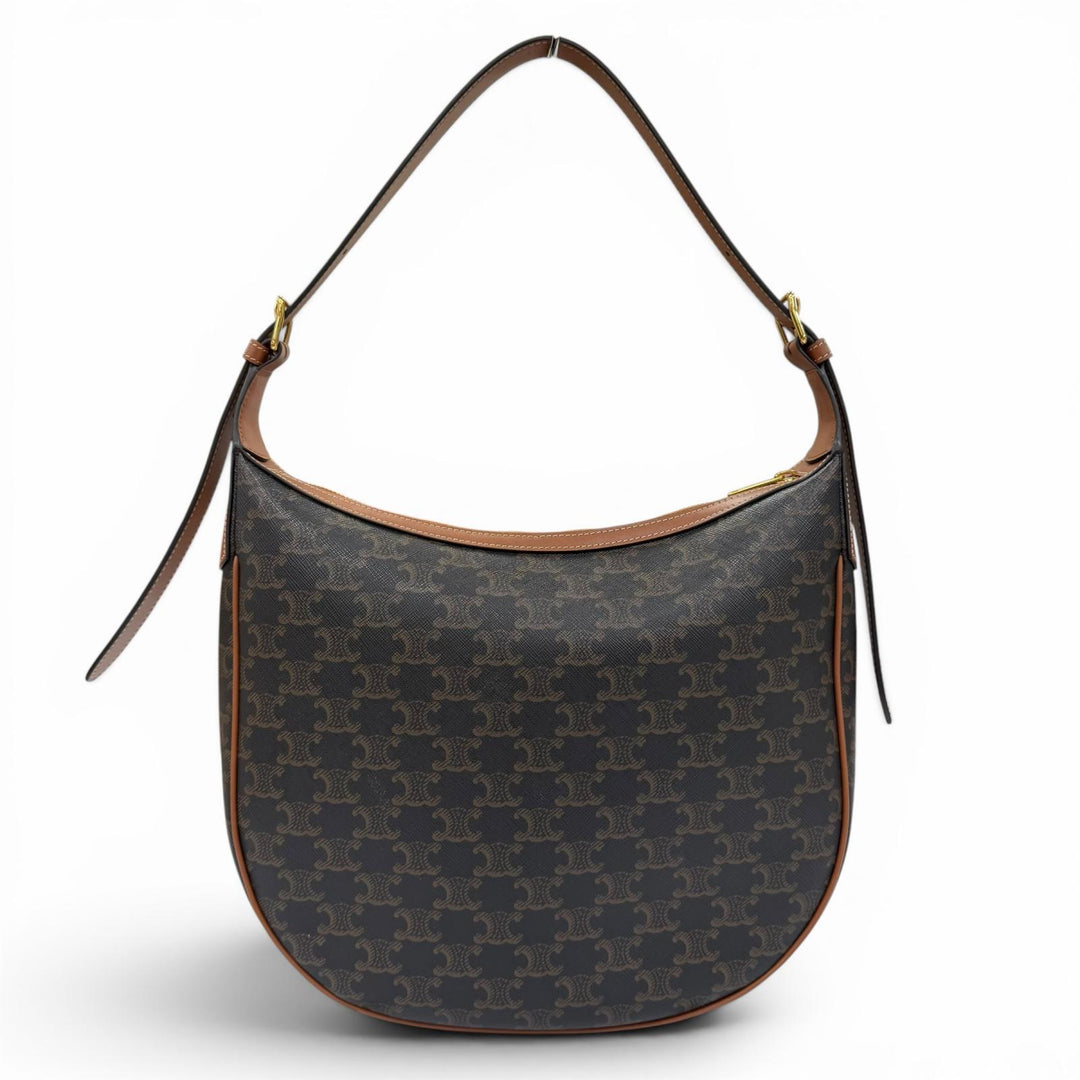Great CELINE Handbag Medium Eloise Shoulder Bag Brown Triomphe canvas Women