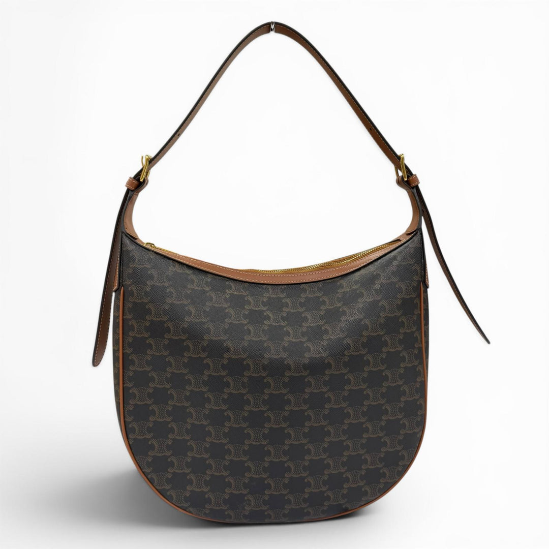 Great CELINE Handbag Medium Eloise Shoulder Bag Brown Triomphe canvas Women