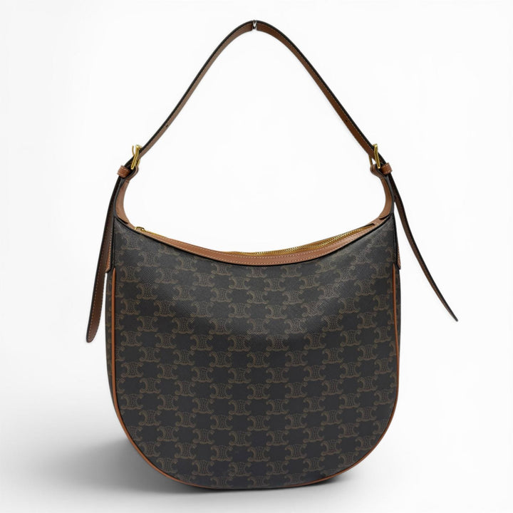 Great CELINE Handbag Medium Eloise Shoulder Bag Brown Triomphe canvas Women