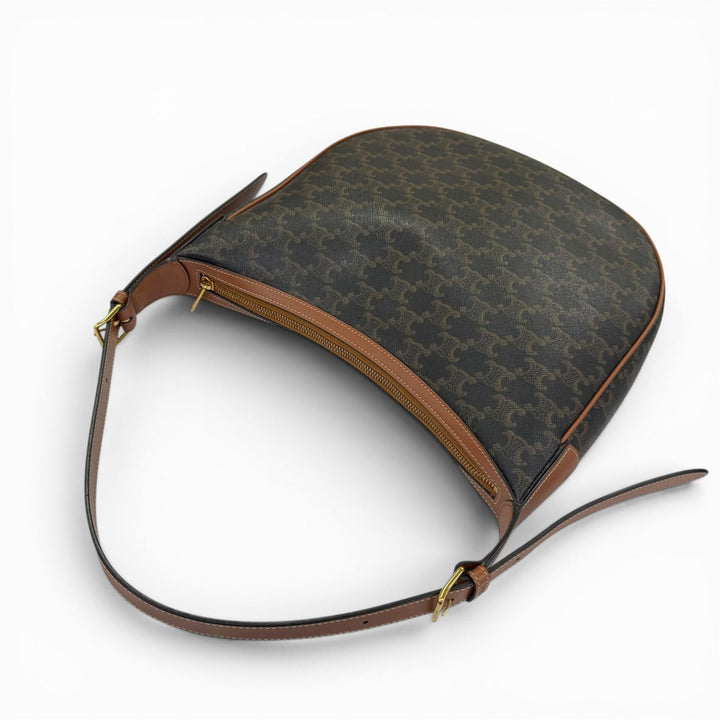 Great CELINE Handbag Medium Eloise Shoulder Bag Brown Triomphe canvas Women