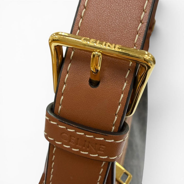 Great CELINE Handbag Medium Eloise Shoulder Bag Brown Triomphe canvas Women