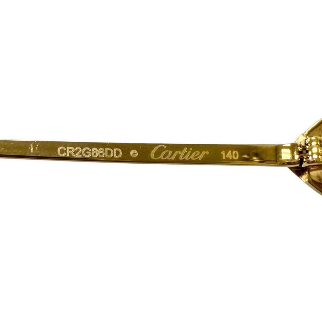 Excellent Cartier Glasses Signature C de Cartier Octagon Two-Point Glasses