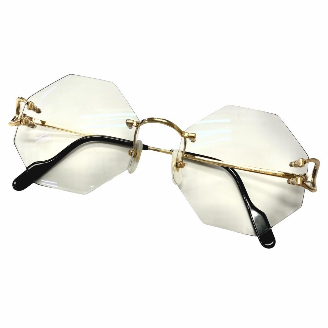 Excellent Cartier Glasses Signature C de Cartier Octagon Two-Point Glasses