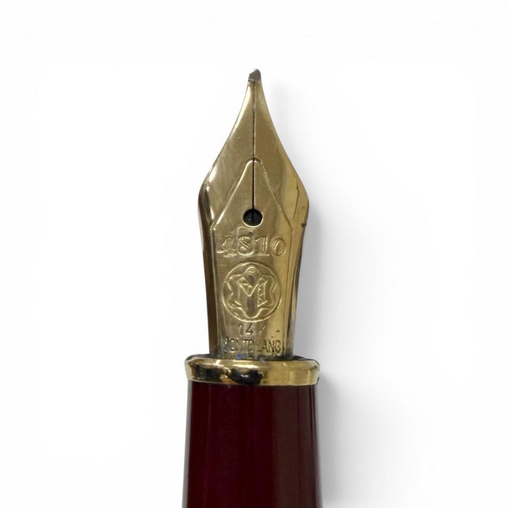Very Good MONTBLANC fountain pen Meisterstück Classic Cap type Bordeaux 14K mens