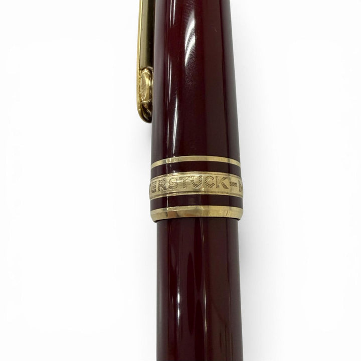 Very Good MONTBLANC fountain pen Meisterstück Classic Cap type Bordeaux 14K mens