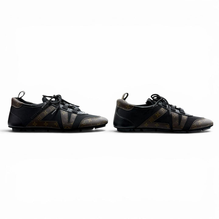 Excellent LOUIS VUITTON Low cut sneakers LV Sneakers Carina Monogram canvas 35