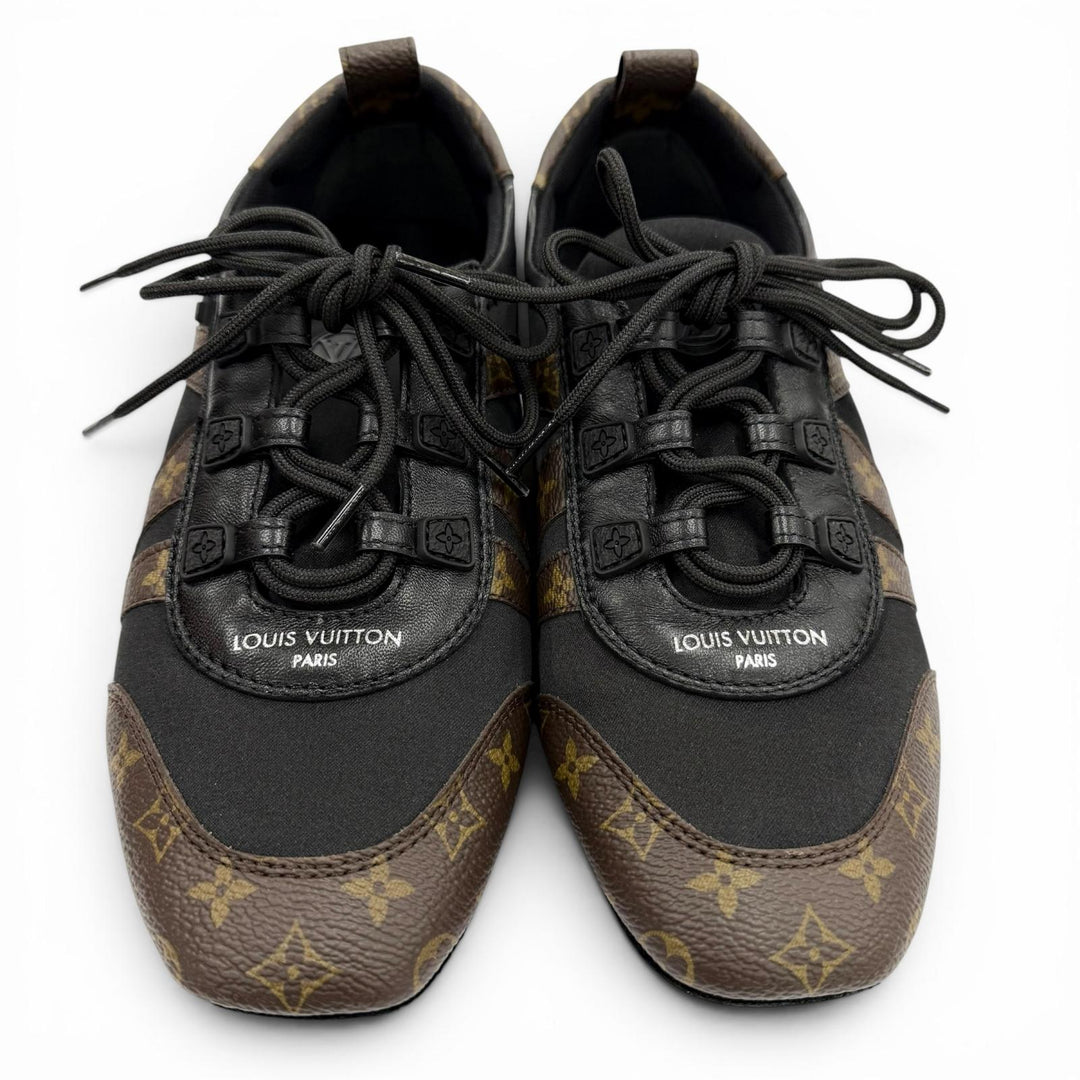 Excellent LOUIS VUITTON Low cut sneakers LV Sneakers Carina Monogram canvas 35