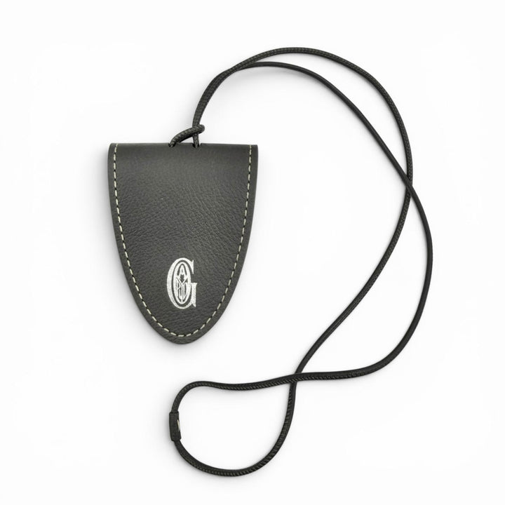 Pristine GOYARD Bag charm Universal Cross Bag Clip Gray leather Women