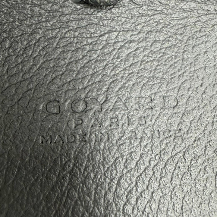 Pristine GOYARD Bag charm Universal Cross Bag Clip Gray leather Women