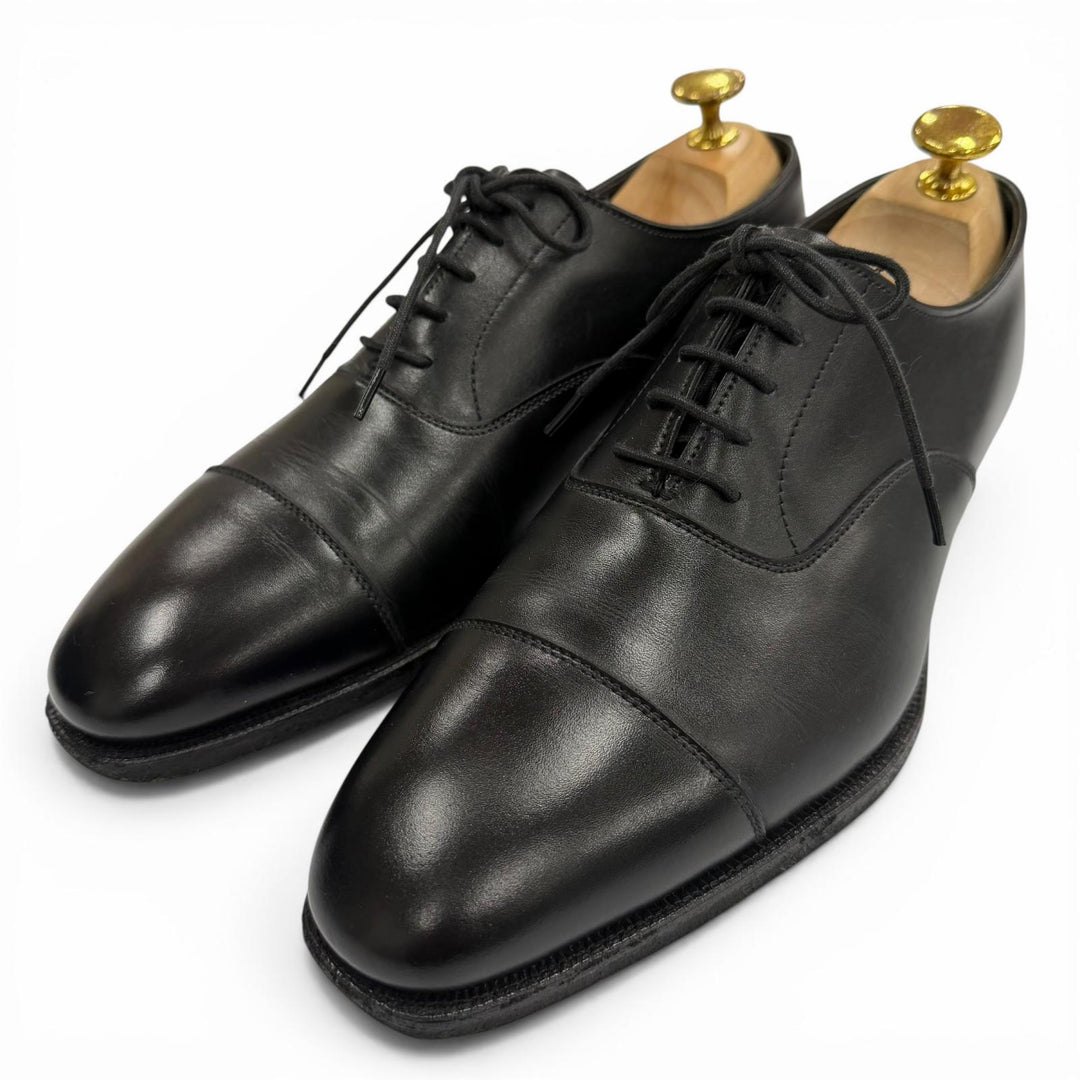 Discounted Very Good CROCKETT&JONES Leather shoes AUDLEY3 black leather mens 5.5