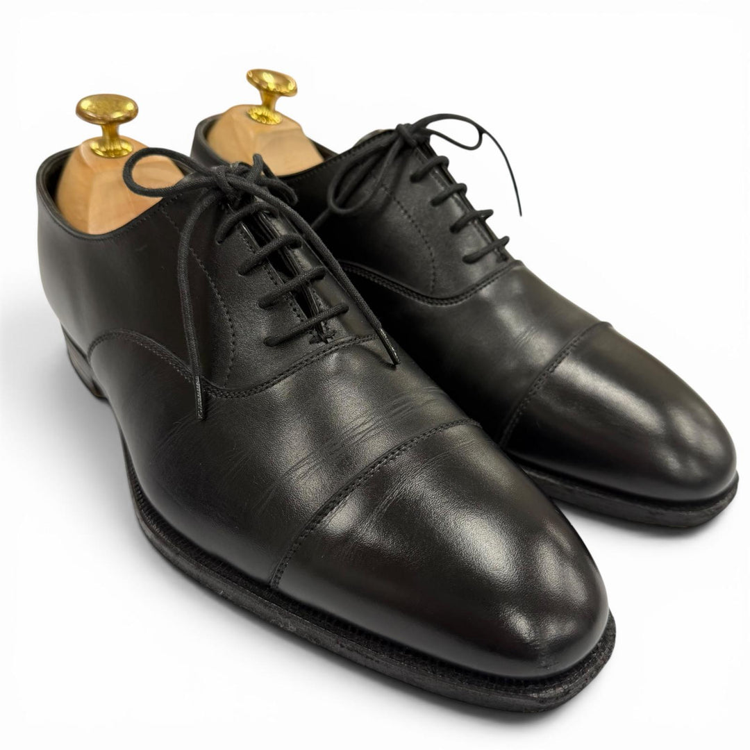 Discounted Very Good CROCKETT&JONES Leather shoes AUDLEY3 black leather mens 5.5