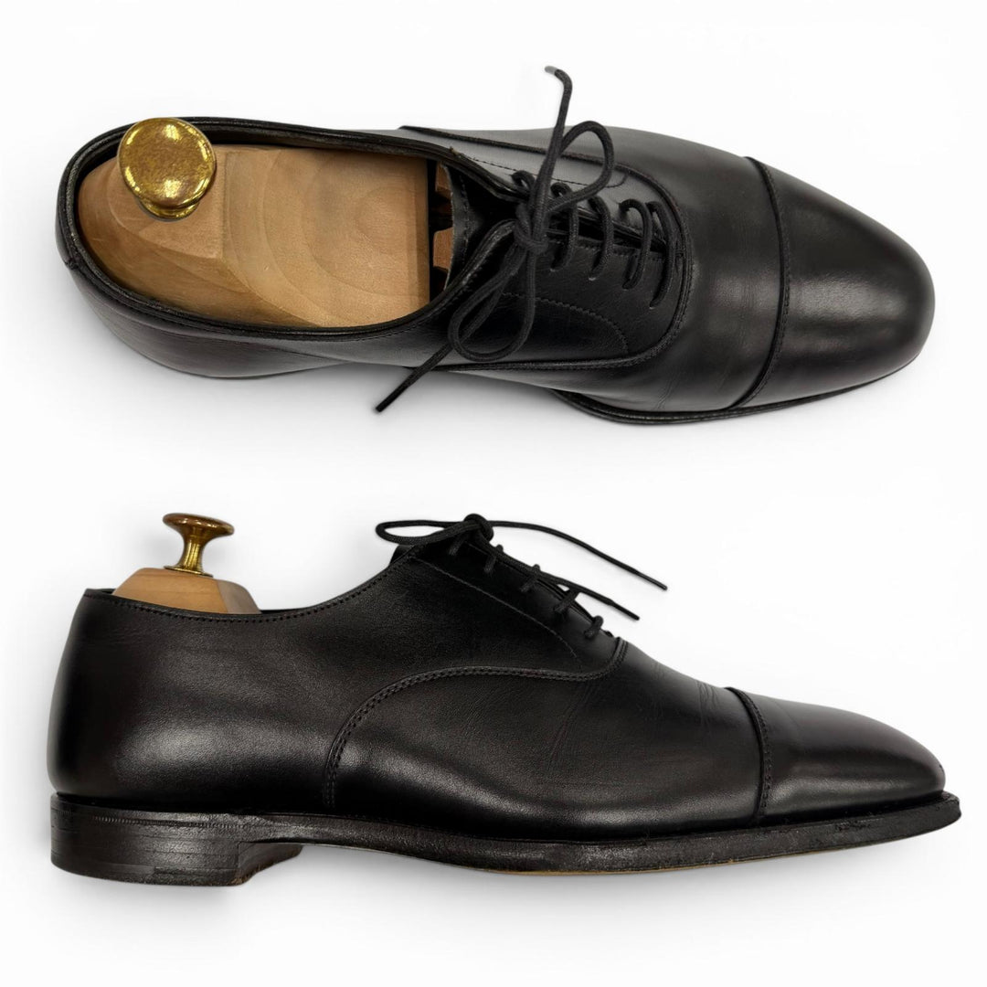 Discounted Very Good CROCKETT&JONES Leather shoes AUDLEY3 black leather mens 5.5