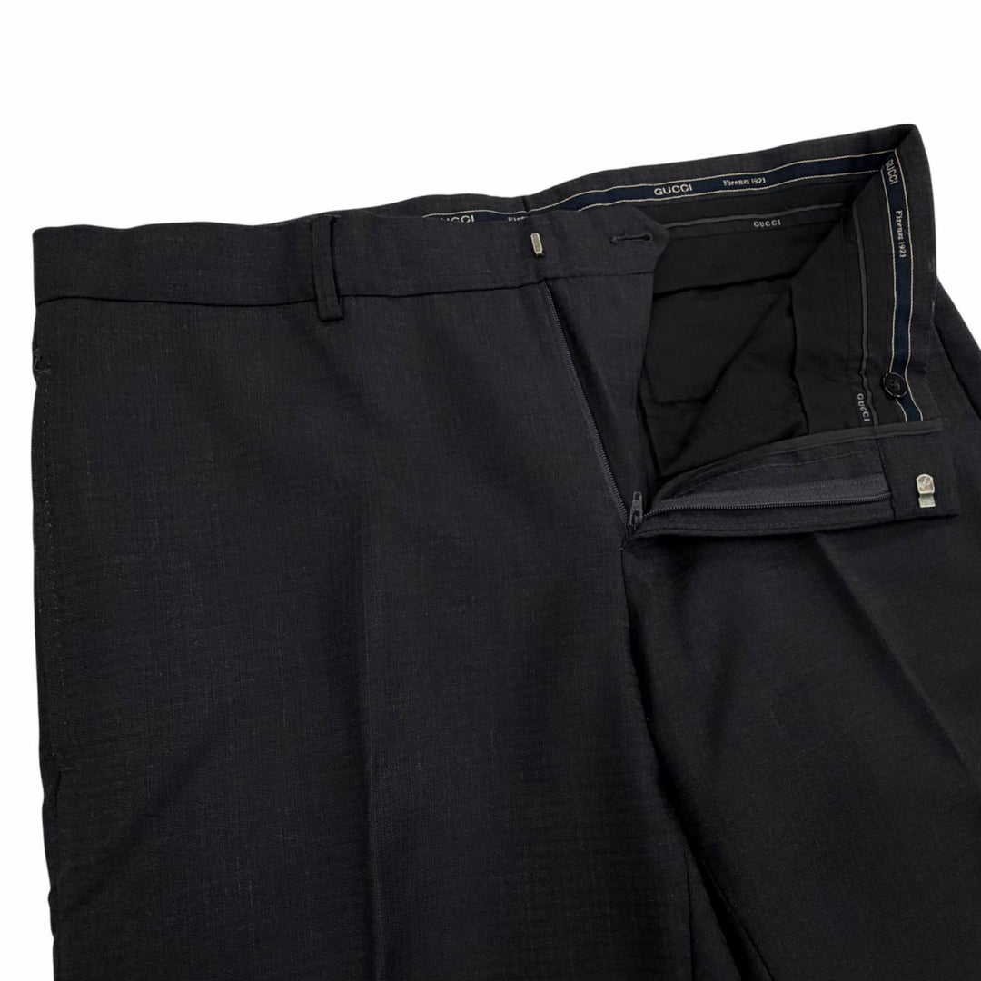 Great GUCCI two-piece set gray wool mens 48
