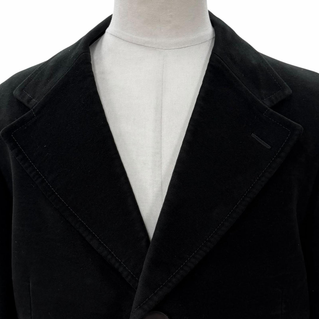 Very Good GUCCI Chester coat black cotton mens 52 146176