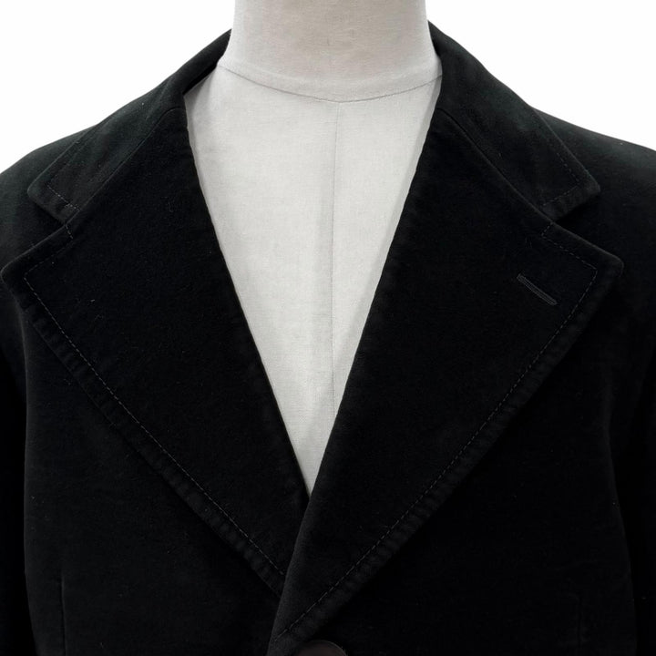 Very Good GUCCI Chester coat black cotton mens 52 146176