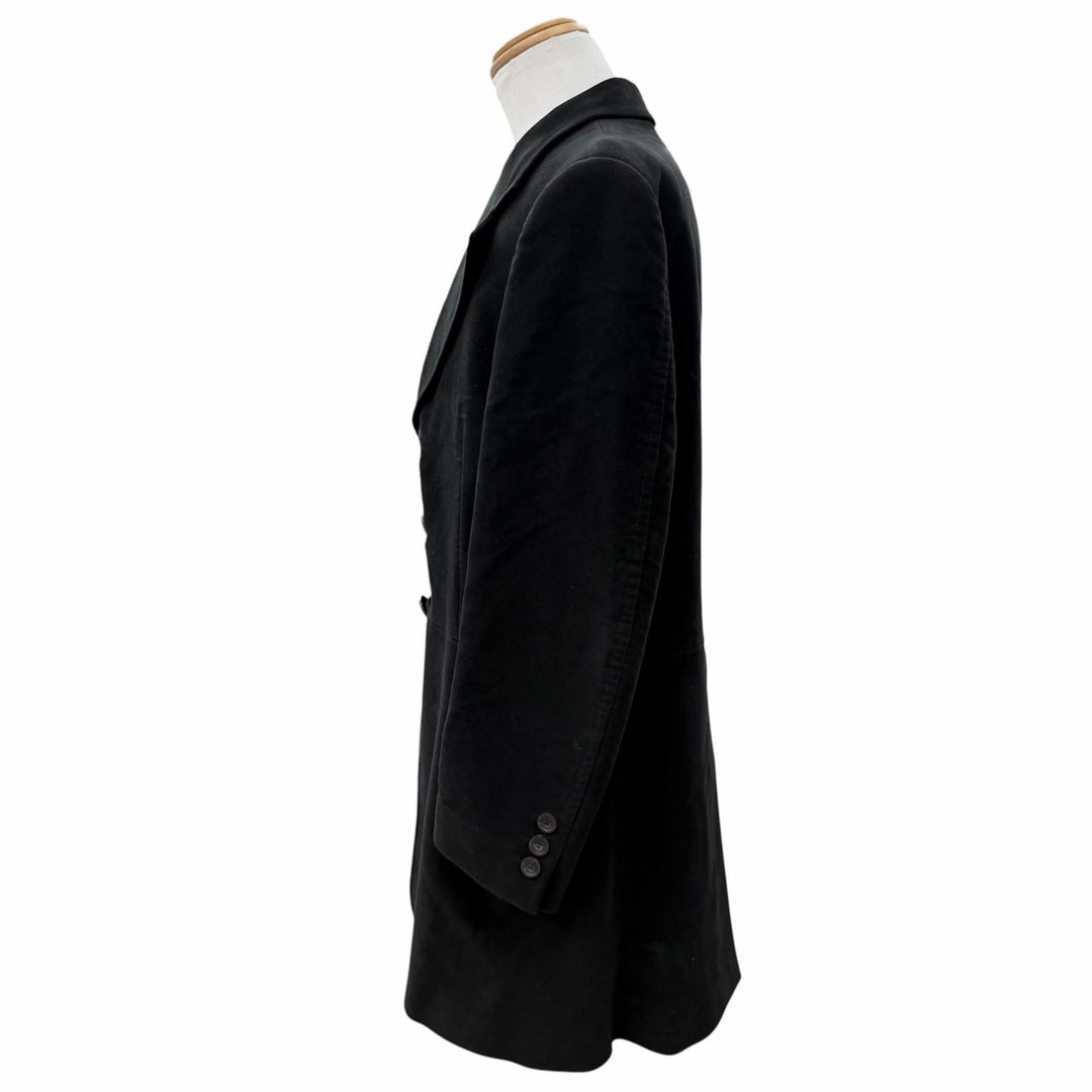 Very Good GUCCI Chester coat black cotton mens 52 146176